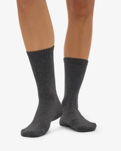 Organic Active Sock - Lava Grey