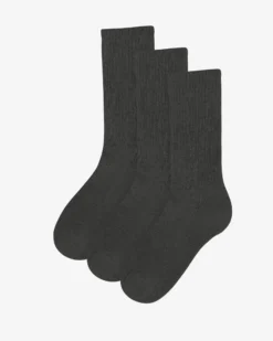 Organic Active Sock - Lava Grey (3-Pack)