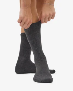 Organic Active Sock - Lava Grey (3-Pack)