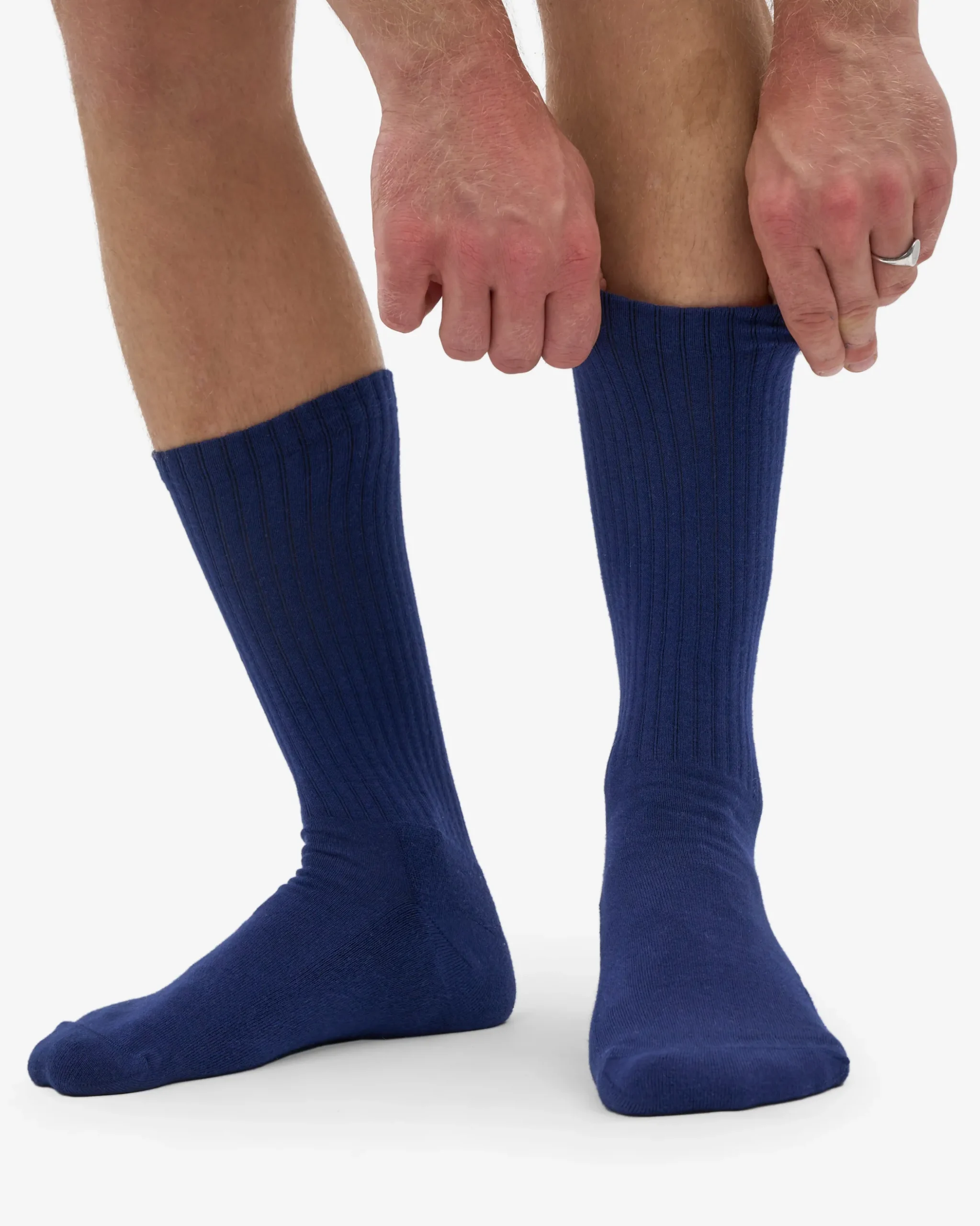 Organic Active Sock - Marine Blue (3-Pack)