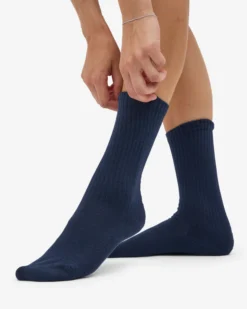 Organic Active Sock - Navy Blue