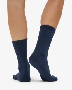 Organic Active Sock - Navy Blue (3-Pack)