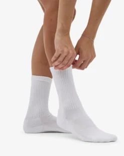 Organic Active Sock - Optical White