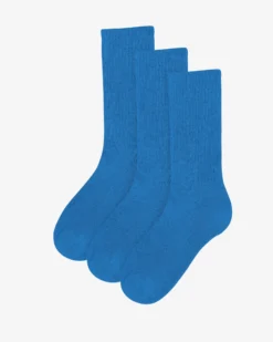 Organic Active Sock - Pacific Blue (3-Pack)