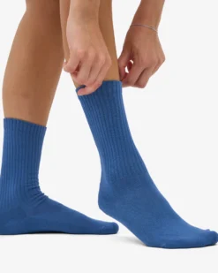 Organic Active Sock - Petrol Blue