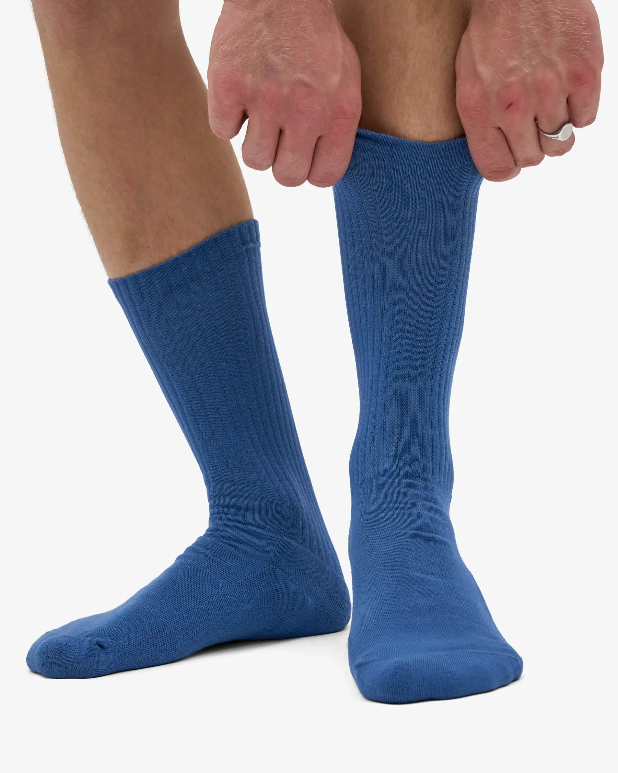 Organic Active Sock - Petrol Blue