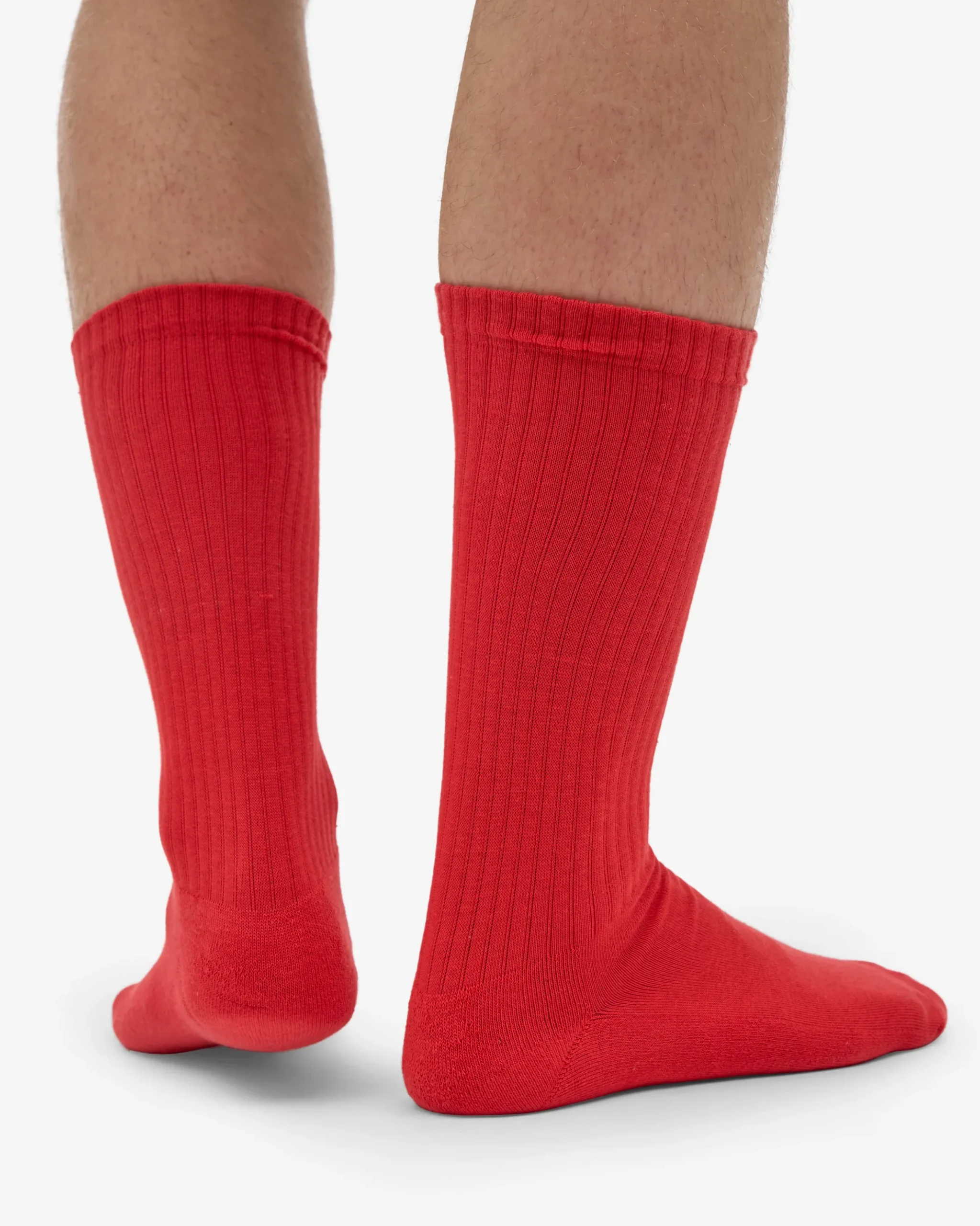 Organic Active Sock - Red Tangerine