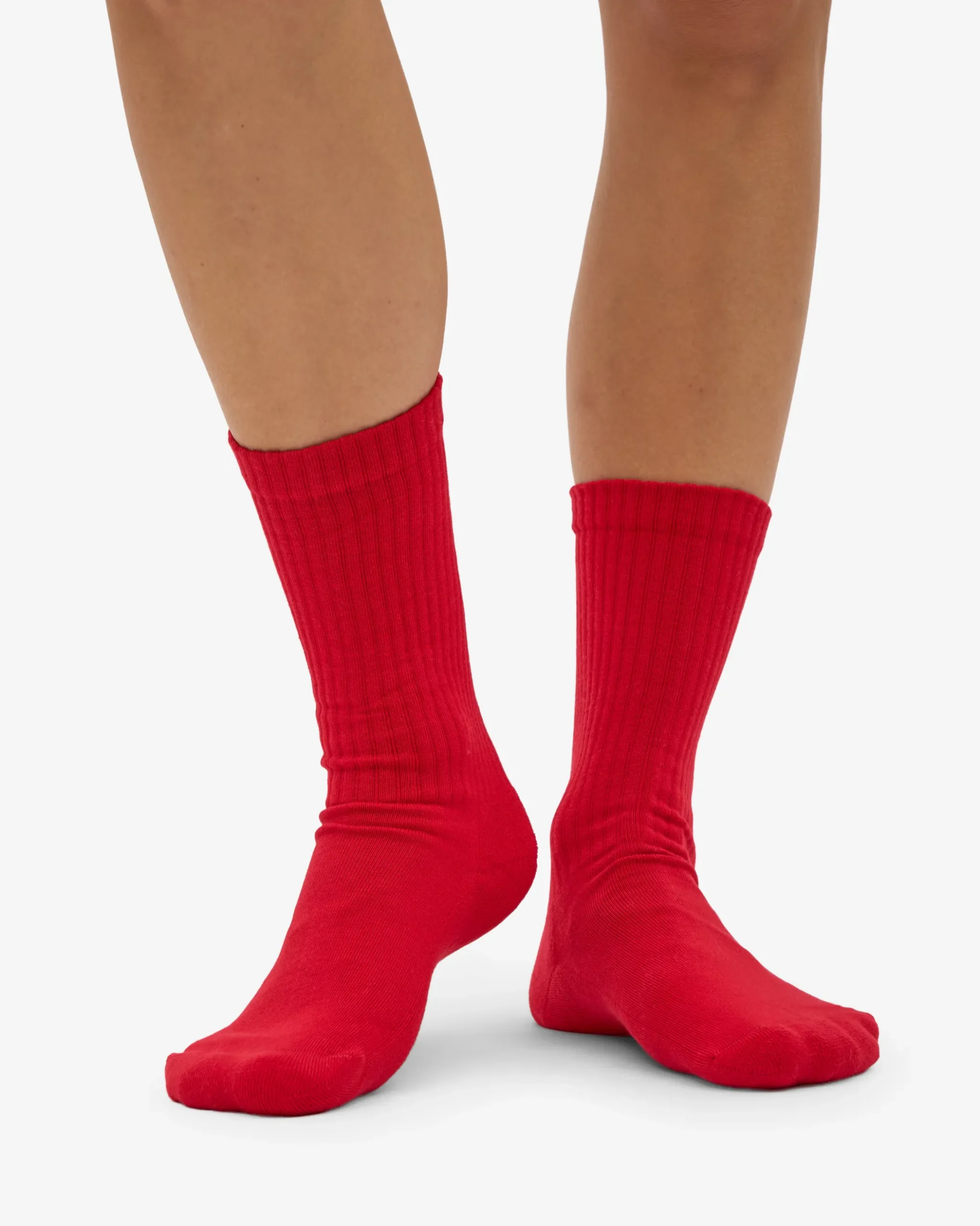 Organic Active Sock - Red Tangerine
