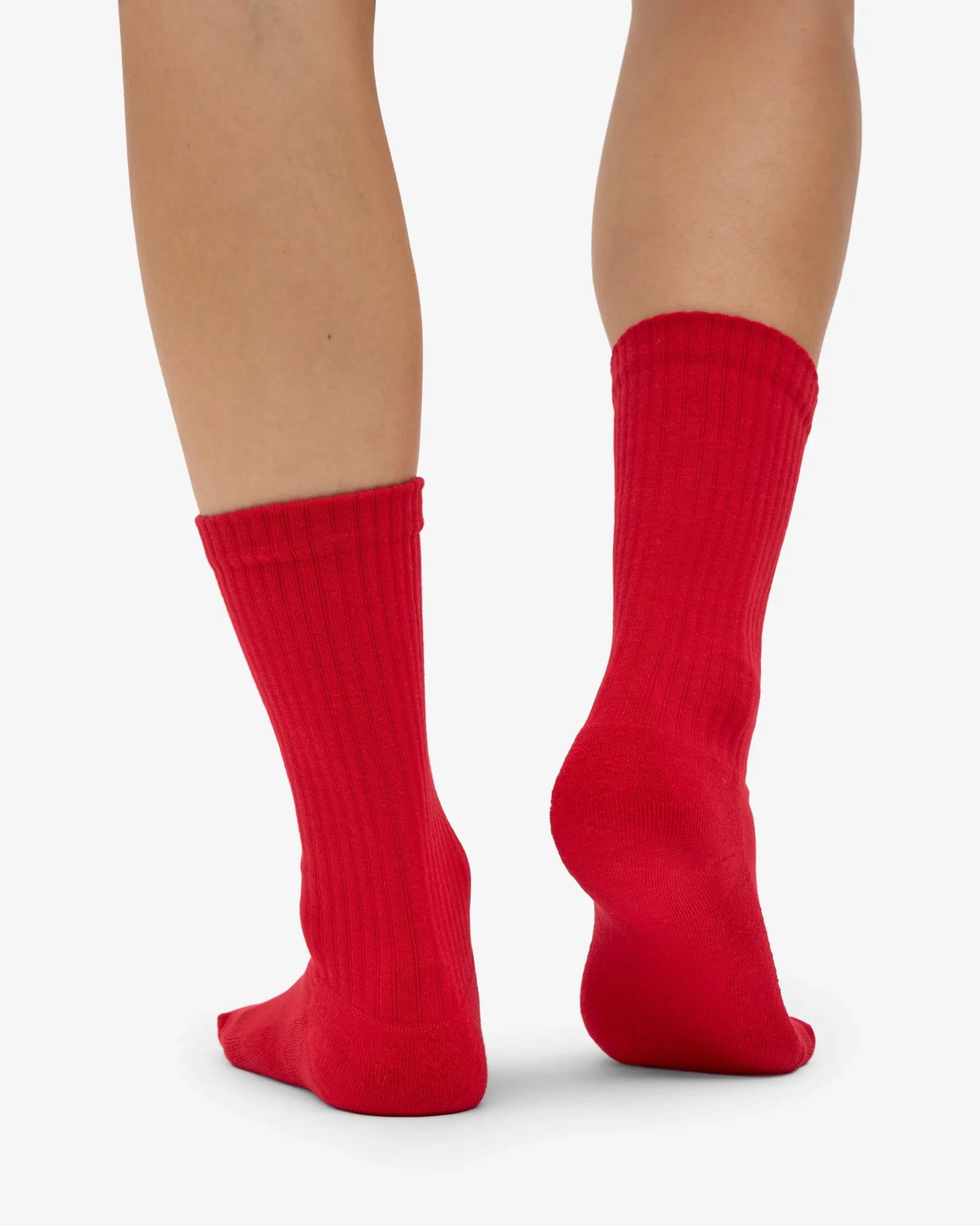 Organic Active Sock - Red Tangerine