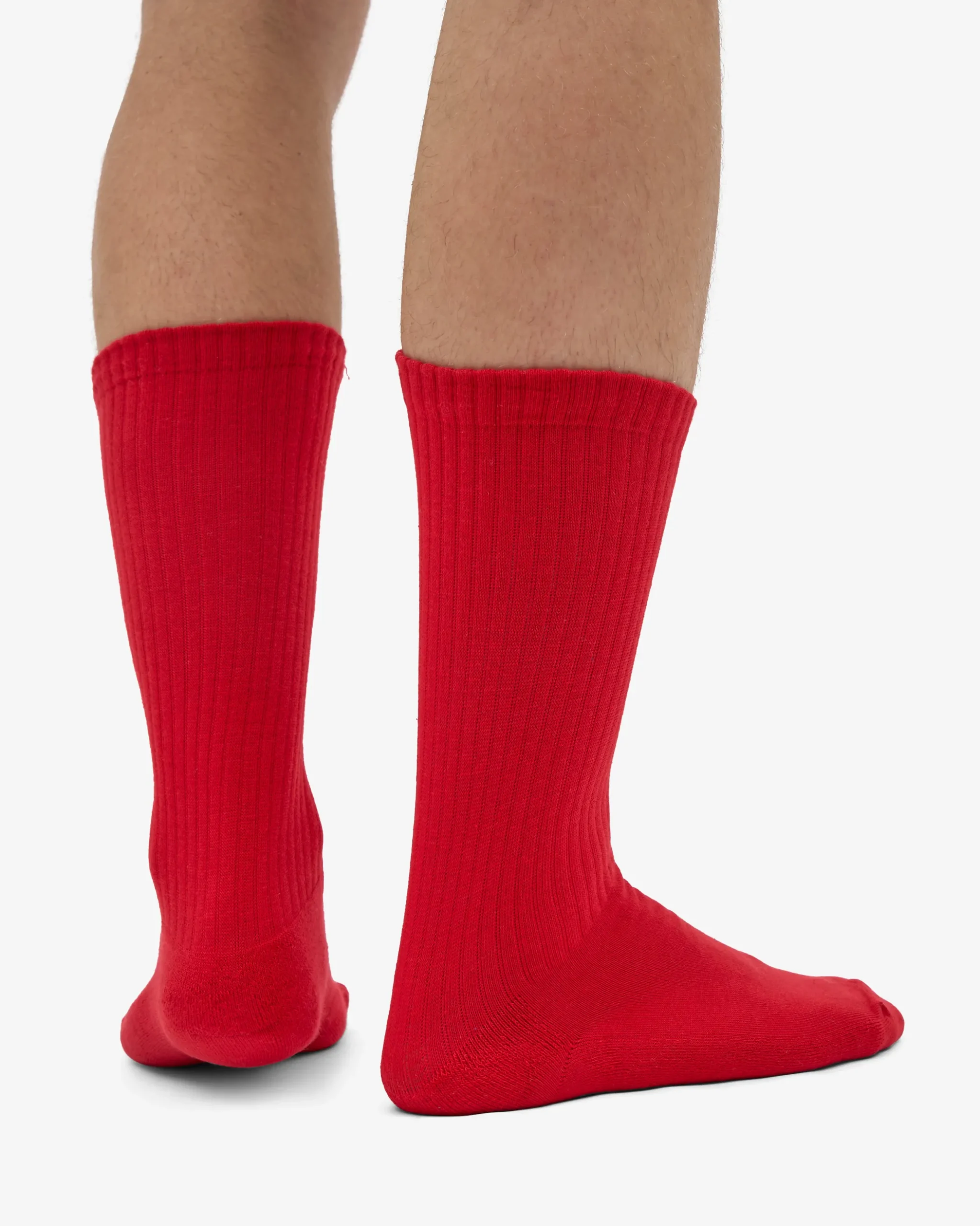 Organic Active Sock - Scarlet Red (3-Pack)