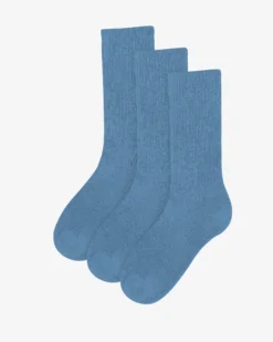 Organic Active Sock - Seaside Blue (3-Pack)