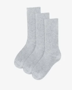 Organic Active Sock - Snow Melange (3-Pack)