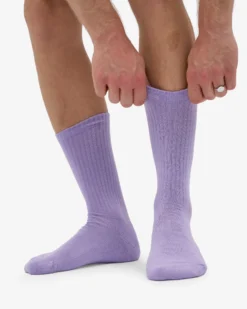 Organic Active Sock - Soft Lavender