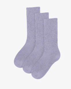 Organic Active Sock - Soft Lavender (3-Pack)