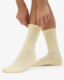Organic Active Sock - Soft Yellow