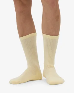 Organic Active Sock - Soft Yellow