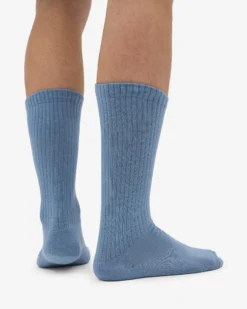 Organic Active Sock - Steel Blue (3-Pack)
