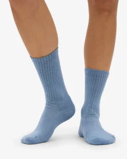 Organic Active Sock - Steel Blue (3-Pack)