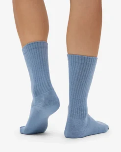 Organic Active Sock - Steel Blue (3-Pack)