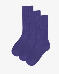 Organic Active Sock - Ultra Violet (3-Pack)