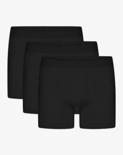 Organic Boxer Briefs 3 Pack - Deep Black