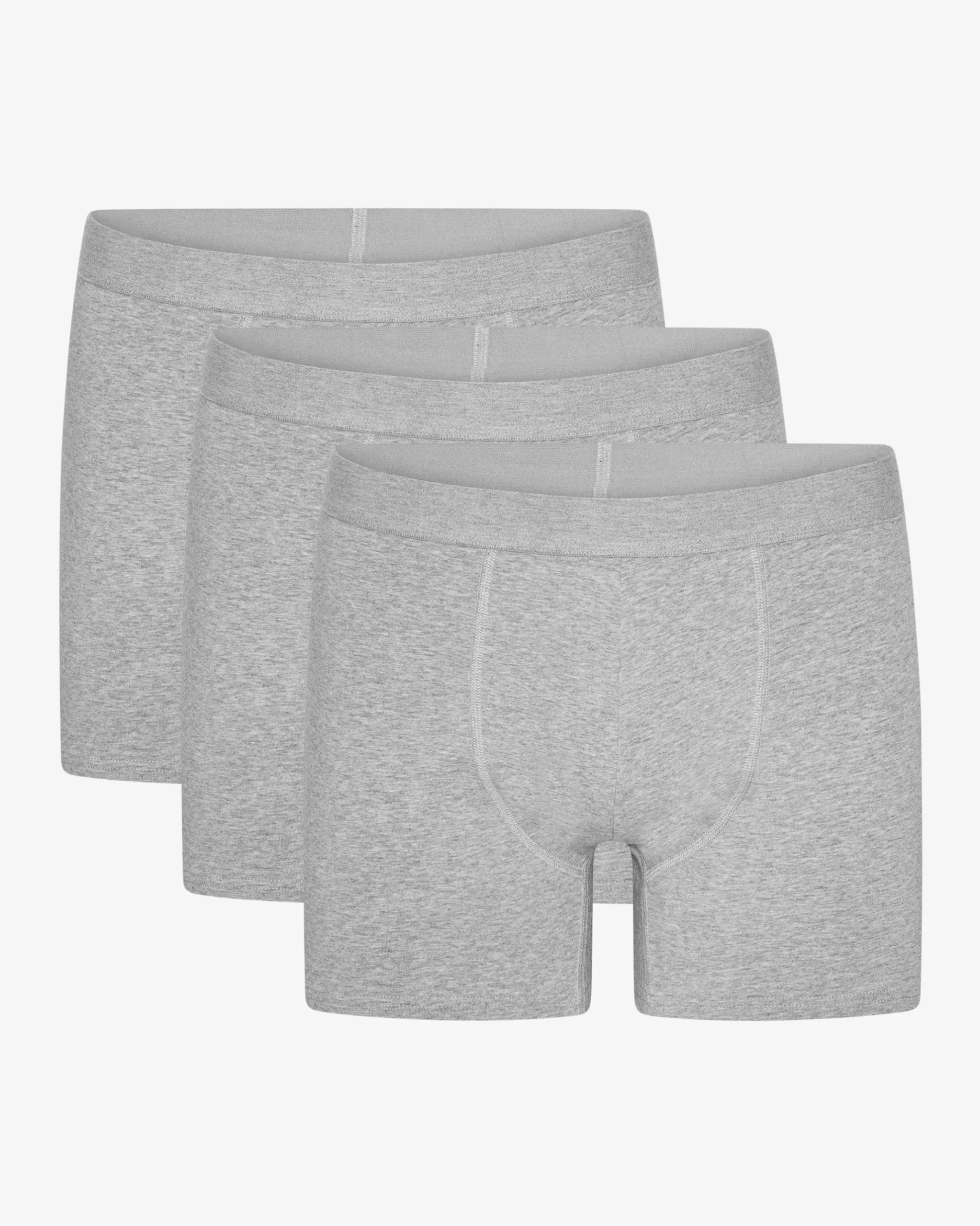 Organic Boxer Briefs 3 Pack - Heather Grey