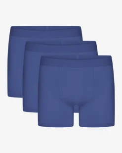 Organic Boxer Briefs 3 Pack - Marine Blue