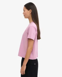 Organic Boxy Crop Tee - Cherry Blossom