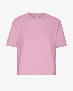 Organic Boxy Crop Tee - Cherry Blossom