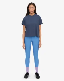 Organic Boxy Crop Tee - Petrol Blue (3-Pack)