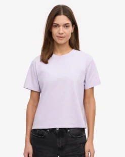 Organic Boxy Crop Tee - Soft Lavender (3-Pack)