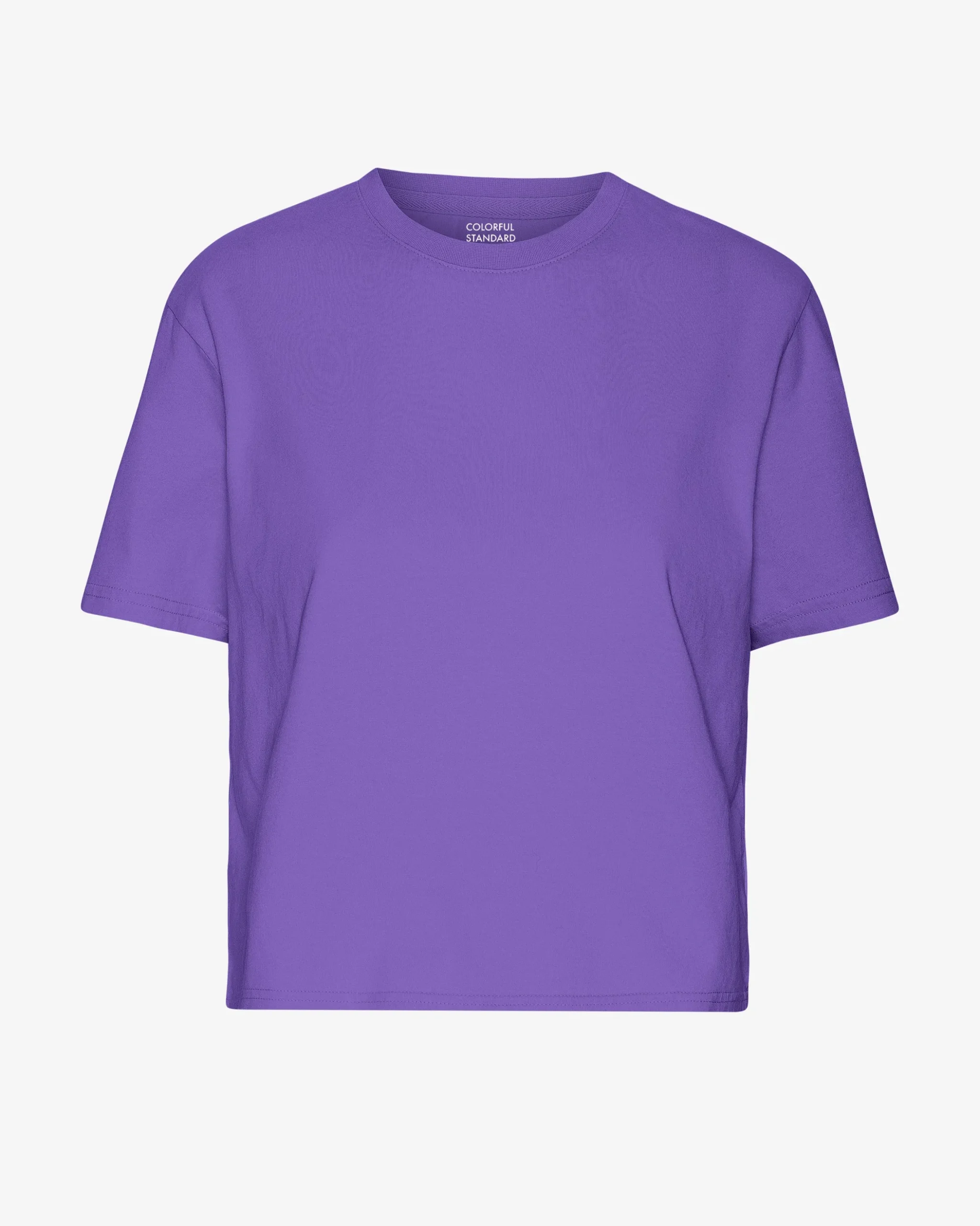 Organic Boxy Crop Tee - Ultra Violet