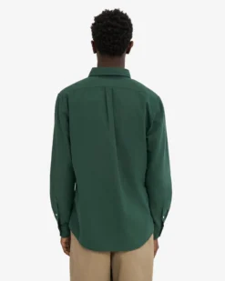 Organic Button Down Shirt - Emerald Green