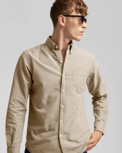Organic Button Down Shirt - Hunter Green