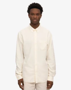 Organic Button Down Shirt - Ivory White