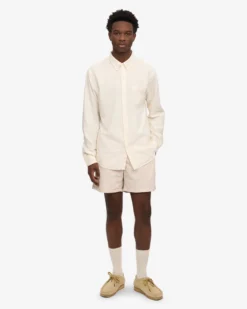 Organic Button Down Shirt - Ivory White