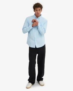 Organic Button Down Shirt - Polar Blue