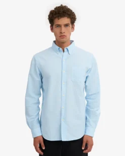 Organic Button Down Shirt - Polar Blue