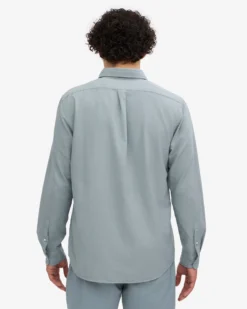 Organic Button Down Shirt - Steel Blue