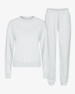 Organic Classic Sweatsuit - Snow Melange