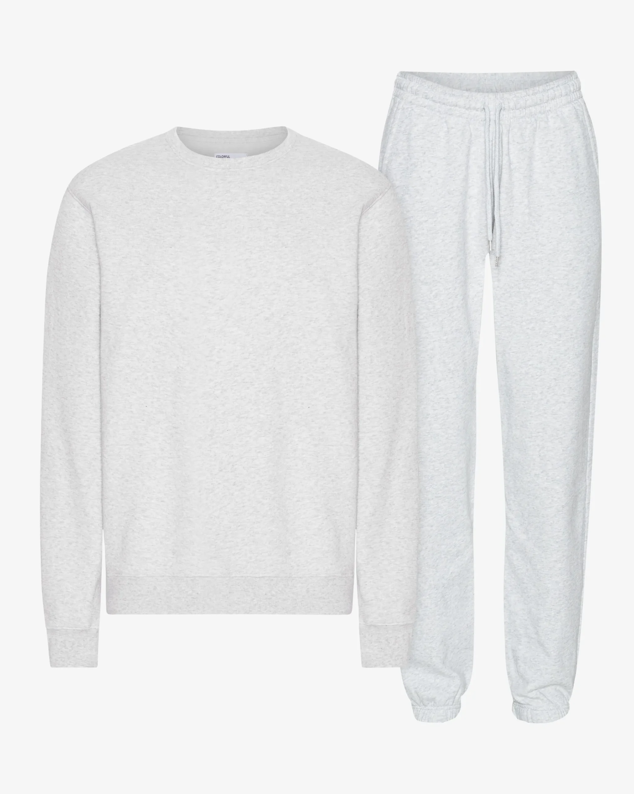 Organic Classic Sweatsuit - Snow Melange