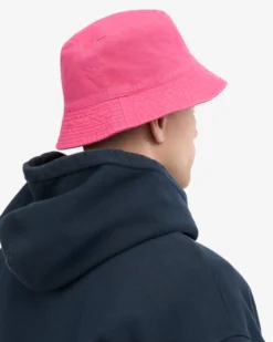 Organic Cotton Bucket Hat - Bubblegum Pink