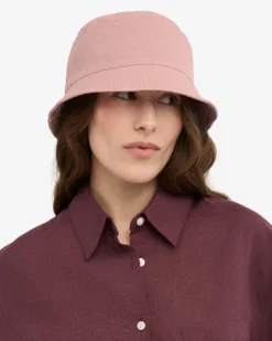 Organic Cotton Bucket Hat - Faded Pink