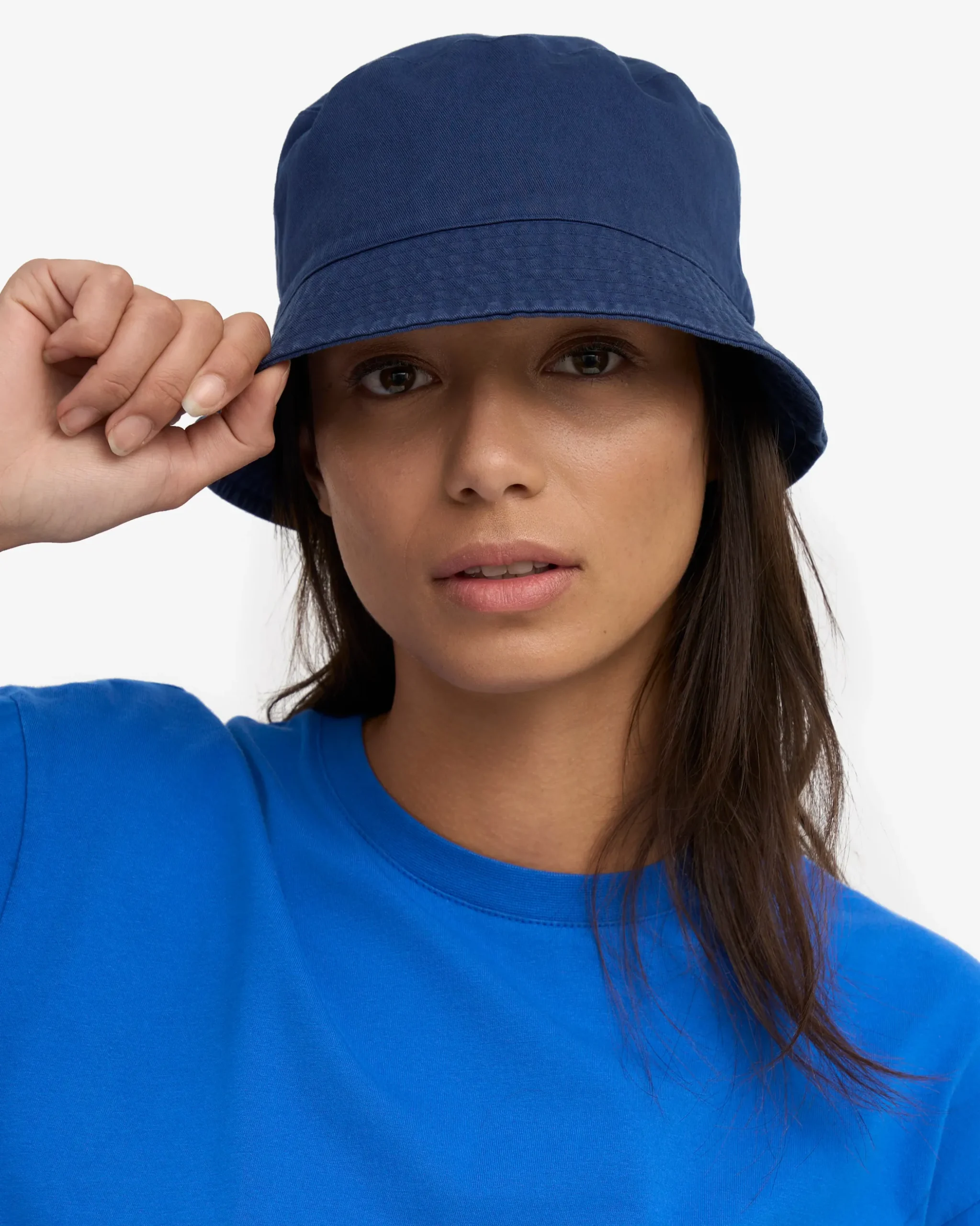 Organic Cotton Bucket Hat - Marine Blue