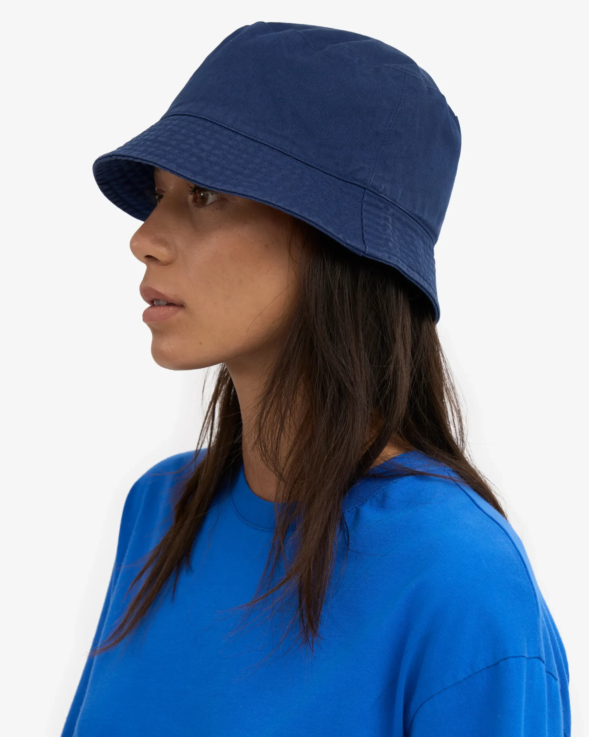 Organic Cotton Bucket Hat - Marine Blue