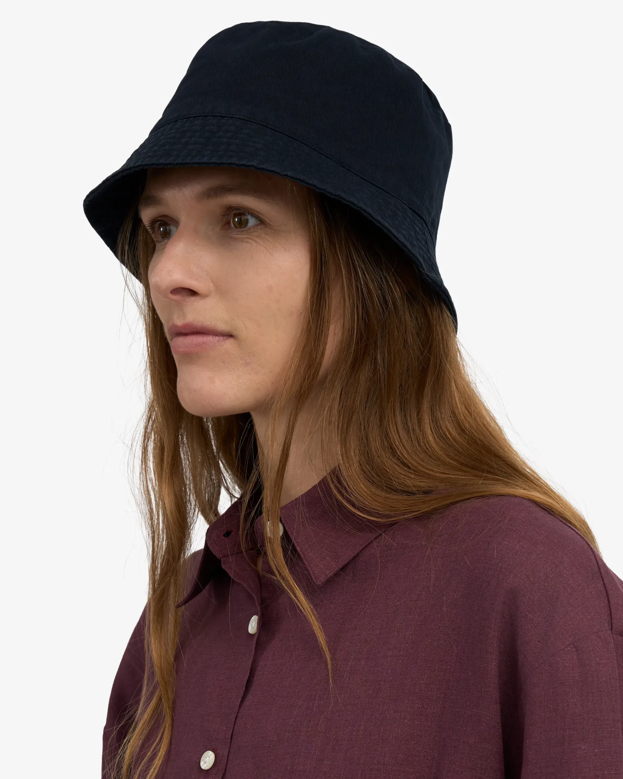 Organic Cotton Bucket Hat - Navy Blue