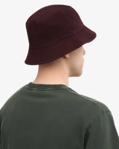Organic Cotton Bucket Hat - Oxblood Red