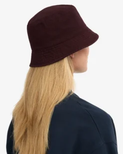 Organic Cotton Bucket Hat - Oxblood Red