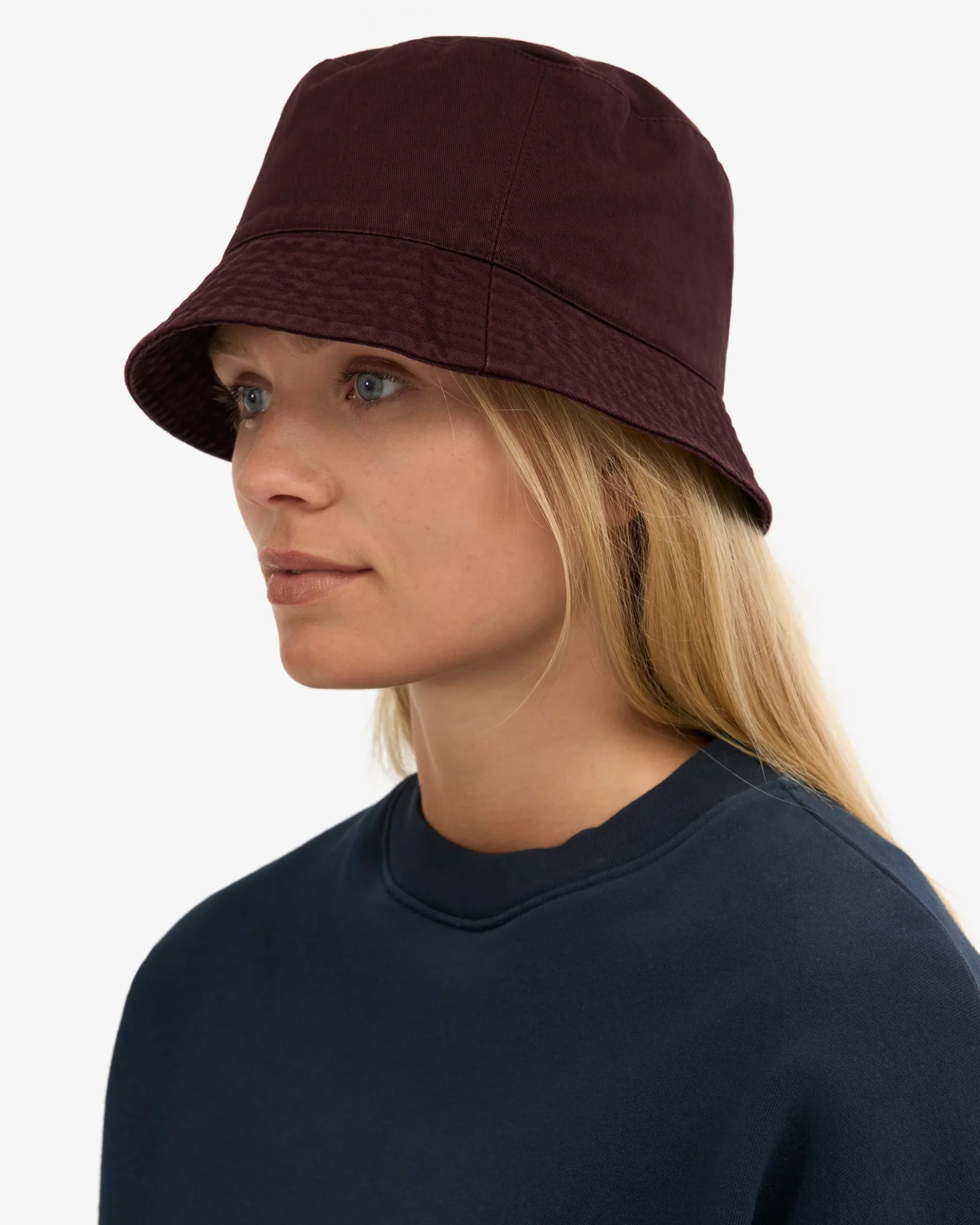 Organic Cotton Bucket Hat - Oxblood Red