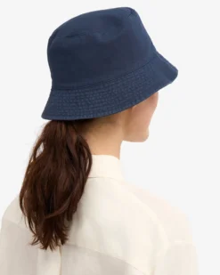 Organic Cotton Bucket Hat - Petrol Blue